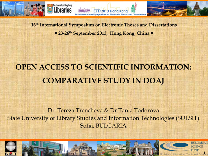 open access to scientific information comparative study