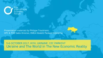 Ukraine and The World in The New Economic Reality  Accelerate innovation in an  age of digital