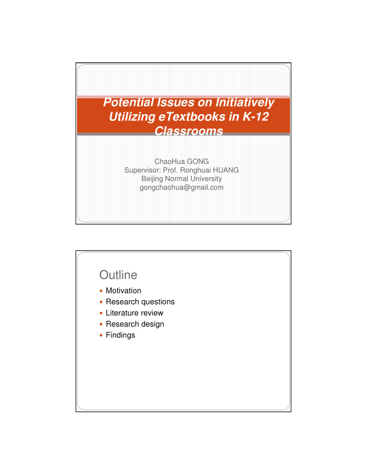 potential issues on initiatively utilizing etextbooks in