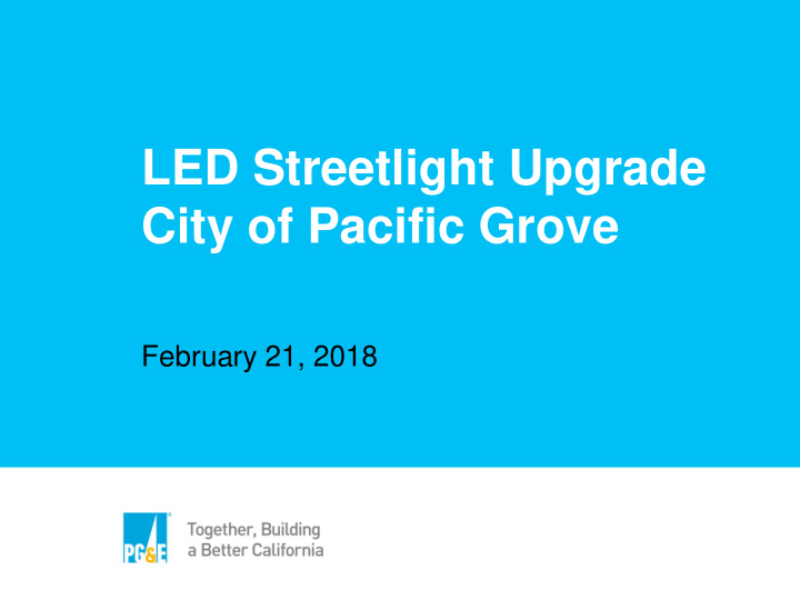 february 21 2018 2 program overview led streetlight