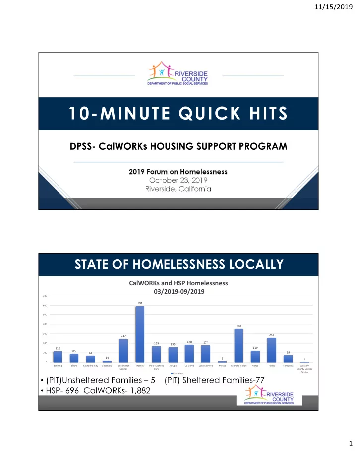 10 minute quick hits