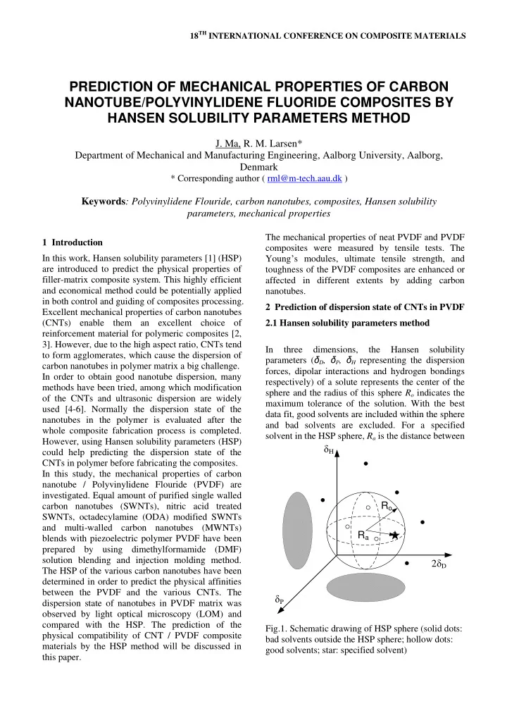 prediction of mechanical properties of carbon nanotube