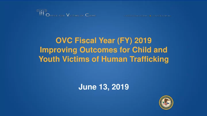 youth victims of human trafficking