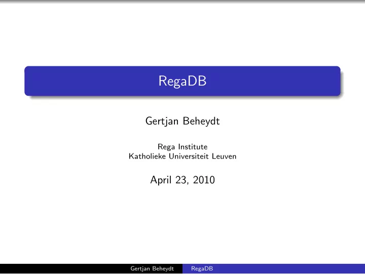 regadb