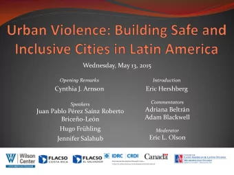 Adriana Beltrn  Juan Pablo Prez Sanz Roberto  Adam Blackwell  Briceo-Len  Hugo Frhling