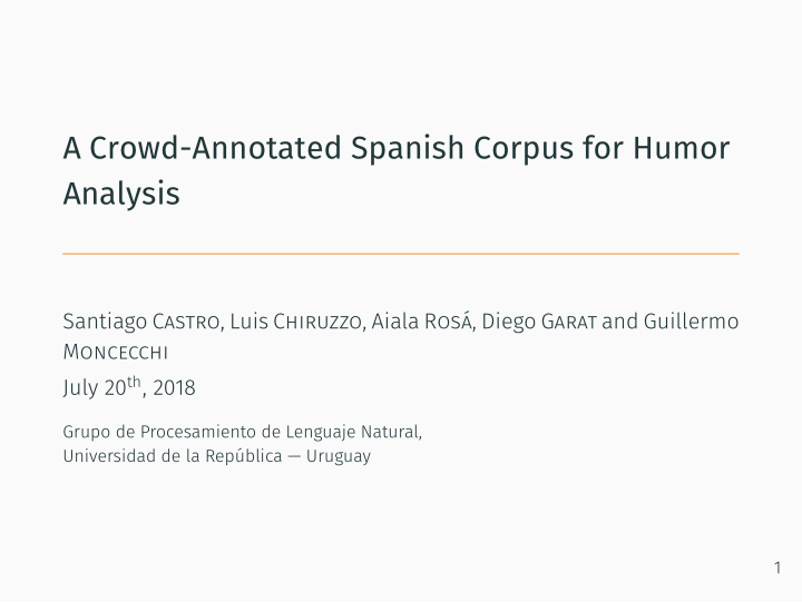 a crowd annotated spanish corpus for humor analysis