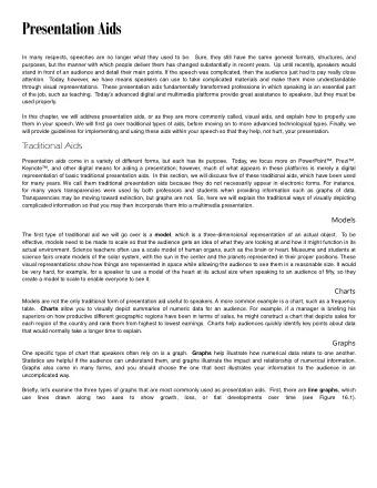 Presentation Aids  In many respects, speeches are no longer what they used to be.  Sure, they still