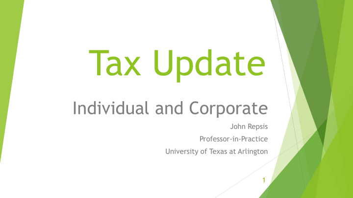 tax update