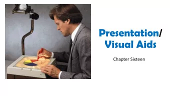Presentation/  Visual Aids  Chapter Sixteen  Benefits of Using Visual Aids  Creates more