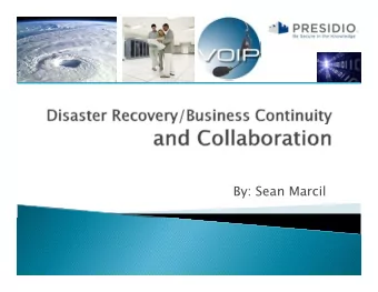 By: Sean Marcil  Introduction: Who is Presidio?  Interesting Statistics and Facts