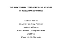 the inflationary costs of extreme weather in developing