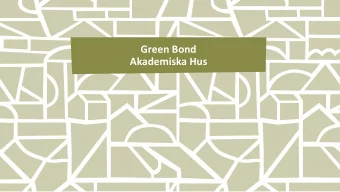 Green Bond  Akademiska Hus  Welcome!  Catarina Fritz  CFO and Vice President  Mia Edofsson