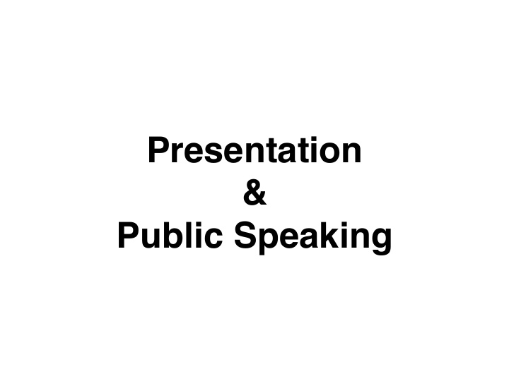presentation amp public speaking main topics