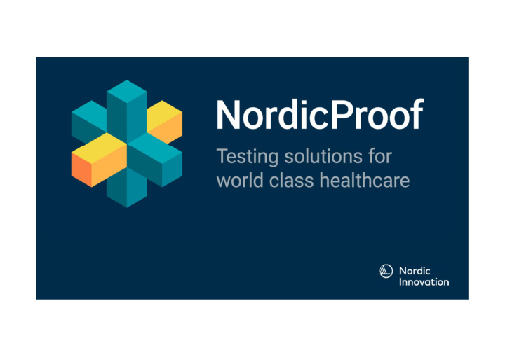 welcome to nordic proof webinar
