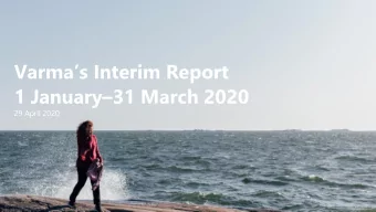 Return and solvency development  Q1/2020  12 months  Investment return (MWR)  -10.0%  -4.1%