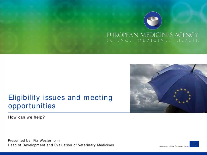 eligibility issues and meeting opportunities