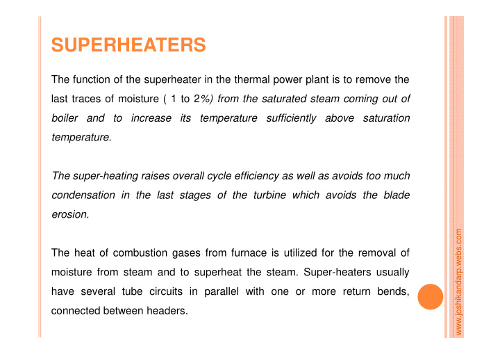 superheaters