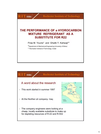 What did they find?  - They looked at the natural hydrocarbons available  at their disposal  -