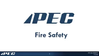 Fire Safety  PPT-SM-FIRESFTY  1  V.A.0.0 Fire Theory  Definition of fire  Rapid, persistent