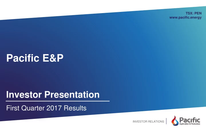 pacific e amp p