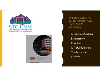 A udience Analysis  B rainstorm  O utline  U  YoUr Delivery  T ech transfer