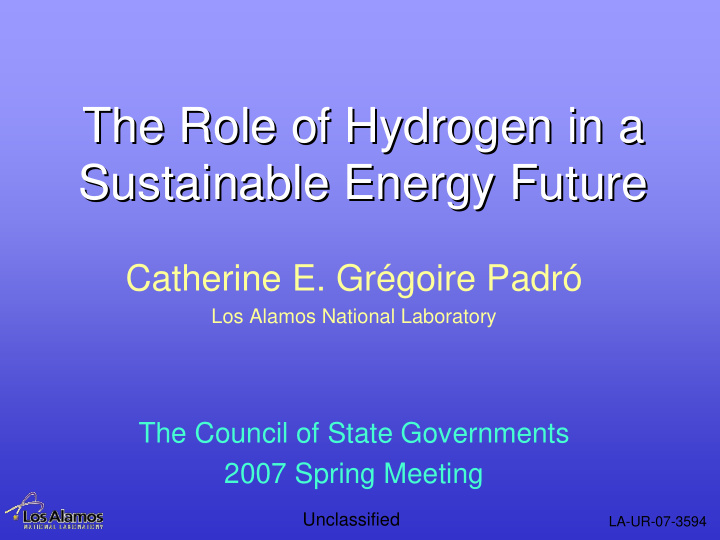 the role of hydrogen in a the role of hydrogen in a