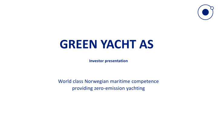 green yacht as
