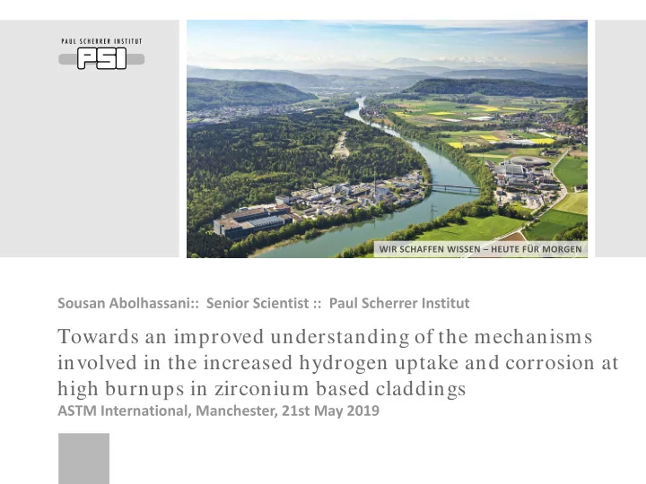 towards an improved understanding of the mechanisms