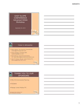 THANK YOU TO OUR  SPONSORS.  HELIX Environmental Planning  PSOMAS  Wanger Jones Helsley PC