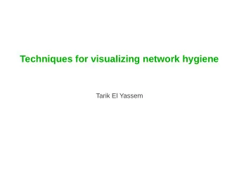 Techniques for visualizing network hygiene  Tarik El Yassem  Introduction  2/19  Introduction: