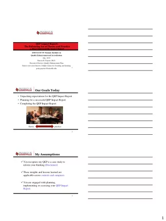 1 Mission: Kentuckys premier,  nationally recognized metropolitan research univer sity