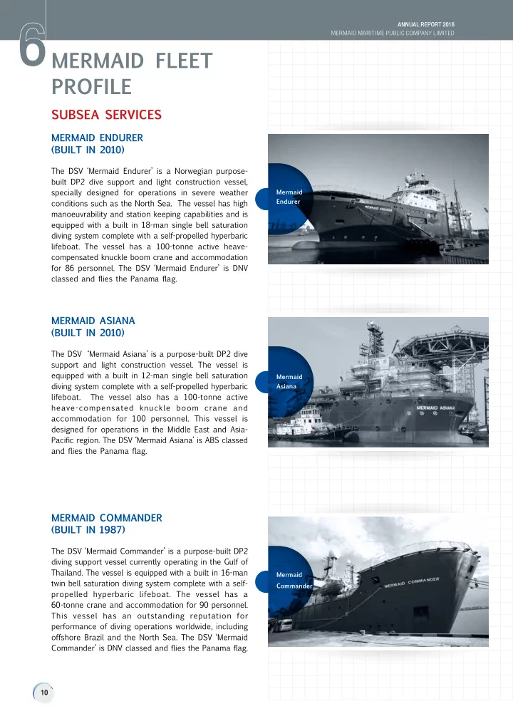 mermaid fleet profile