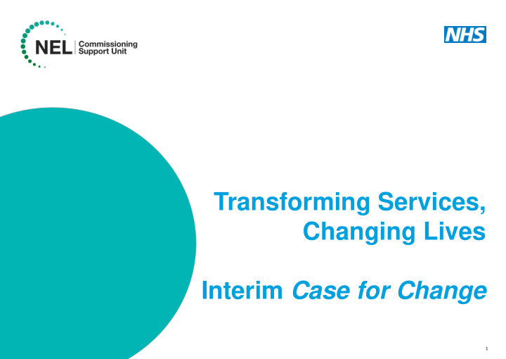 transforming services