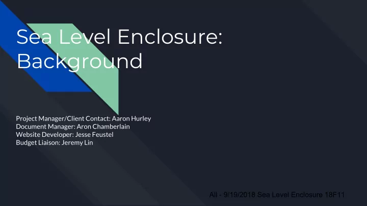 sea level enclosure background