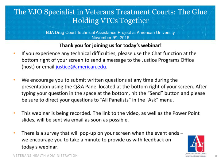 the vjo specialist in veterans treatment courts the glue