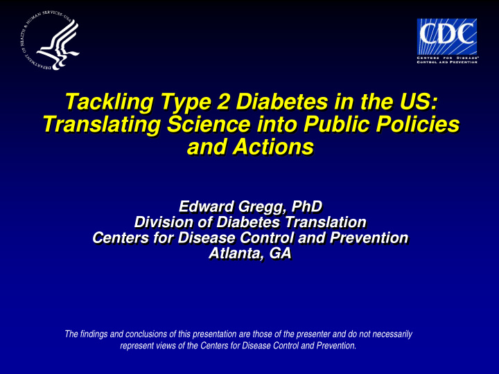 tackling type 2 diabetes in the us translating science