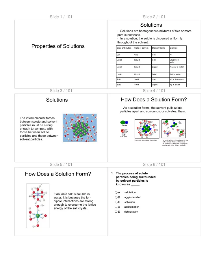 solutions