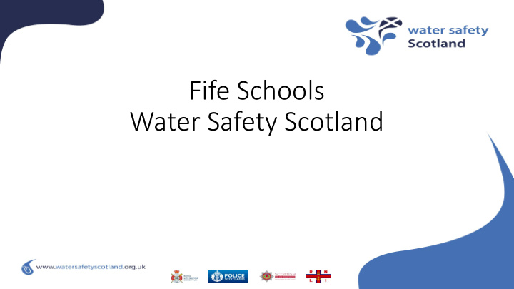 fife schools water safety scotland