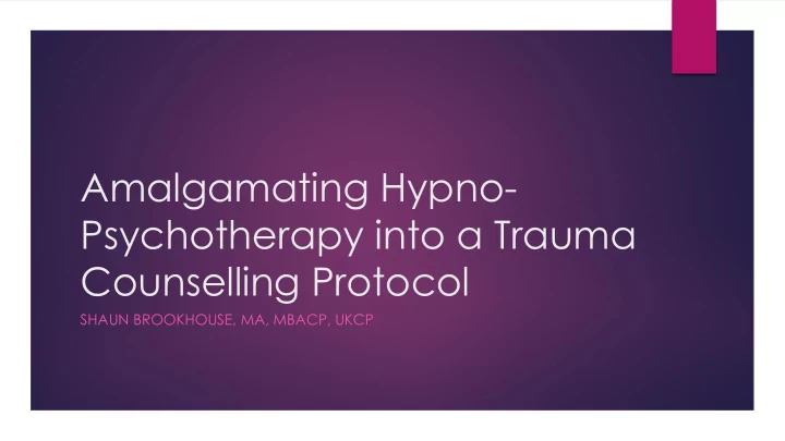 amalgamating hypno