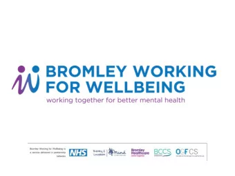 Who are we?  Service offering psychological therapies  (talking therapies).  Part of