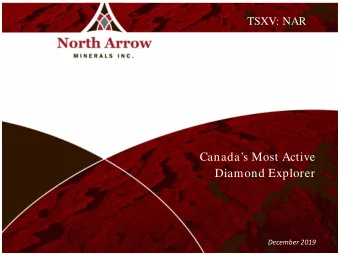 Canadas Most Active  Diamond Explorer  December 2019  CAUTIONARY STATEMENT  This presentation