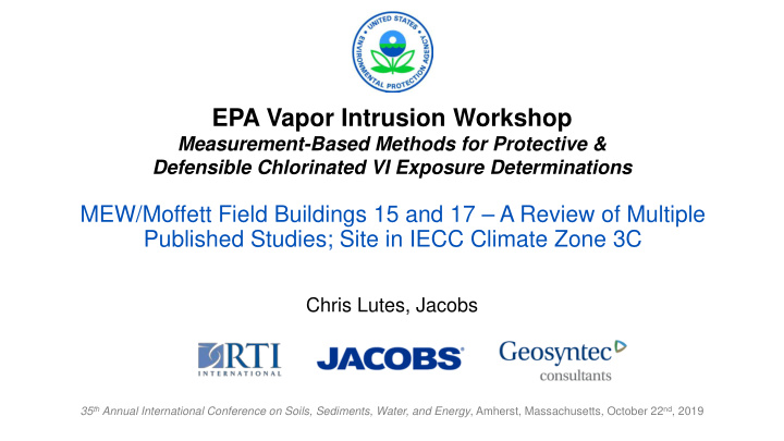 epa vapor intrusion workshop