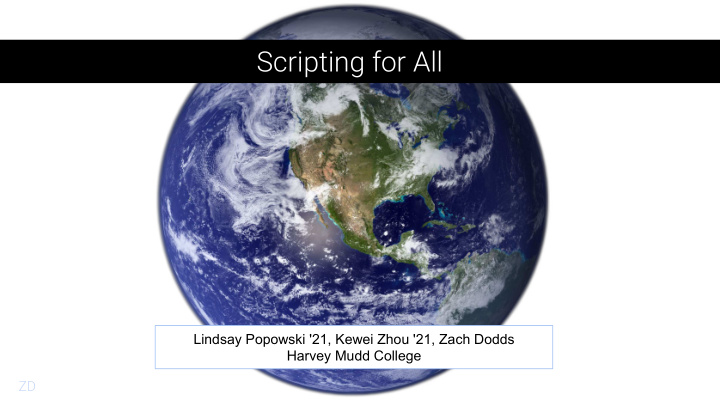 scripting for all