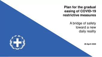 daily reality  28 April 2020  Protecting human life is our priority  Science-based  Prioritising