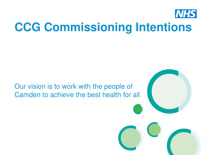 ccg commissioning intentions