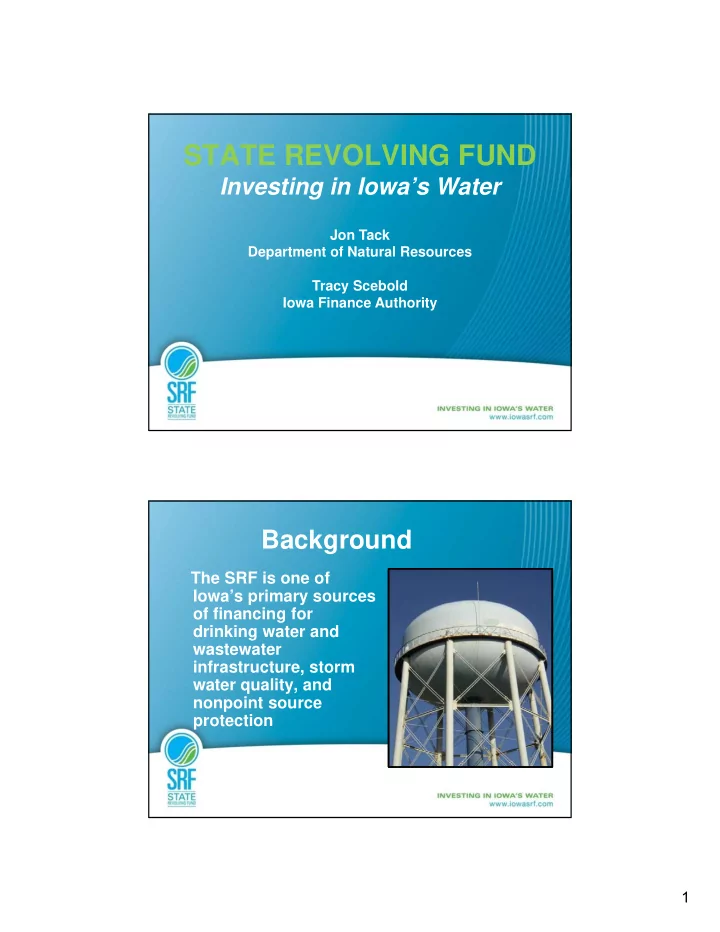 state revolving fund