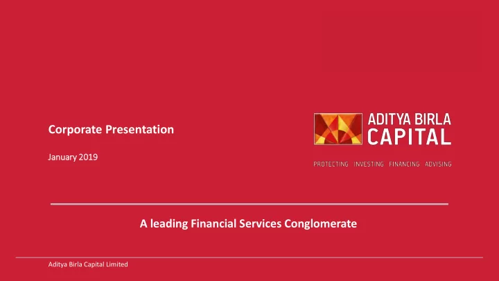 corporate presentation