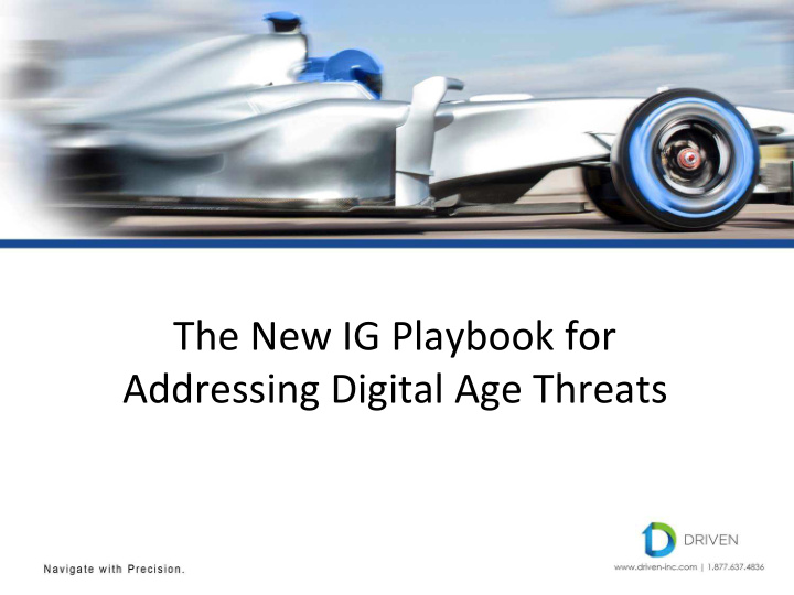 the new ig playbook for addressing digital age threats