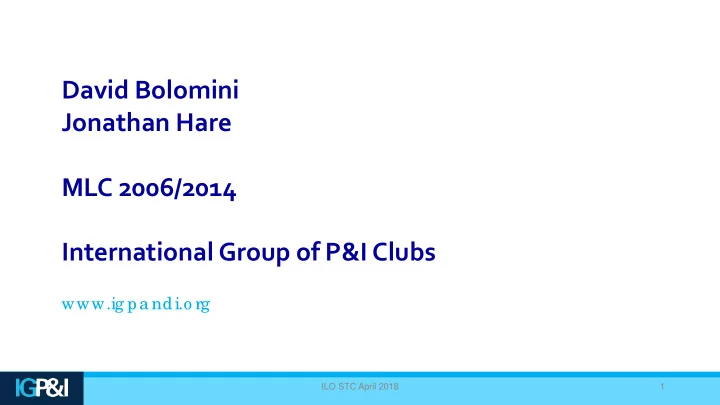david bolomini jonathan hare mlc 2006 2014 international