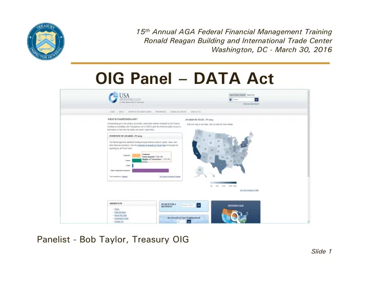 oig panel data act